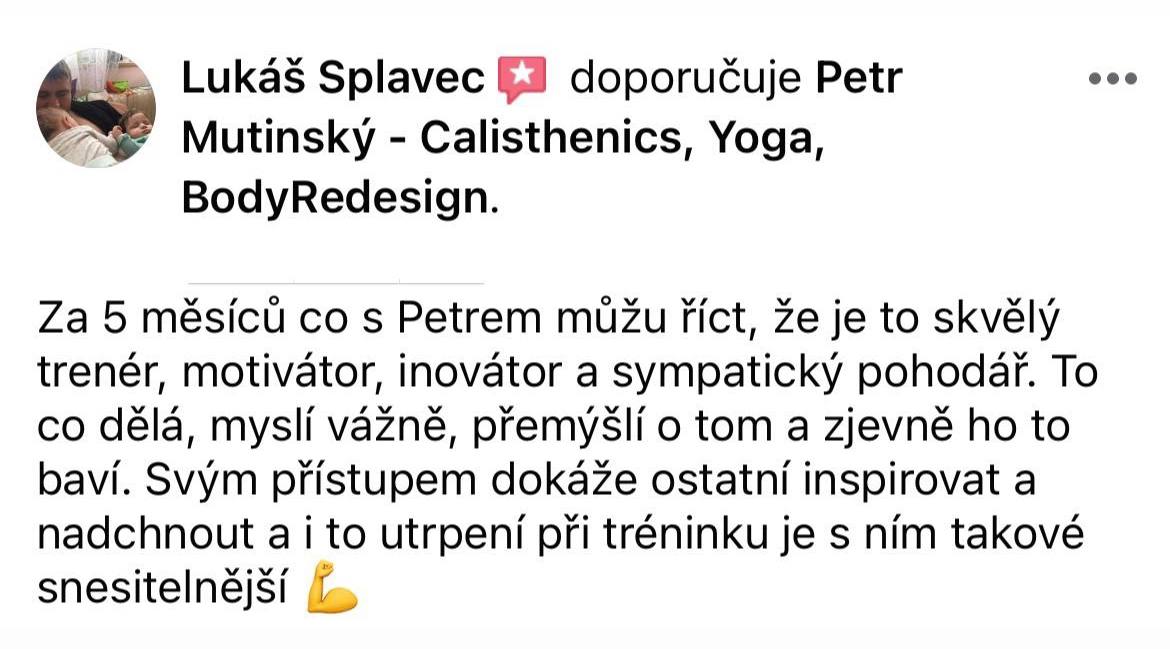 Zkušenost klienta s tréninkem – reference 42